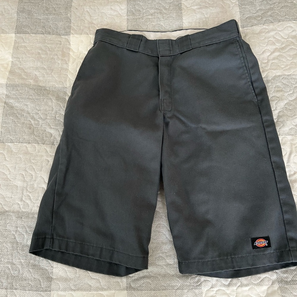 Dickies Men's Charcoal Flat Front Shorts